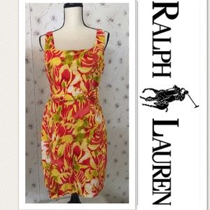 💥Tropical Print  Ralph Lauren Sheath Dress💥Sz 10